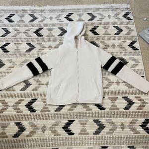 Fluffy white soft Sherpa